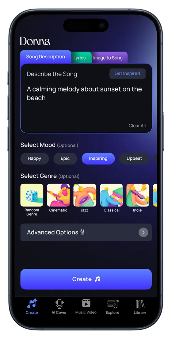 Donna app screenshot on a phone